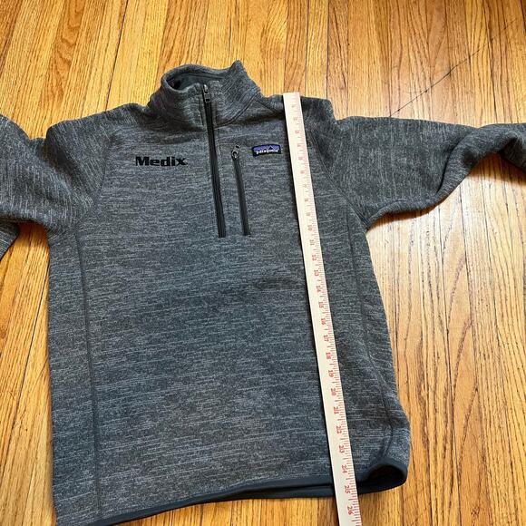 Patagonia Better Sweater Mens Small Gray Wuarter Zip Medix Logo Gray - Picture 7 of 7